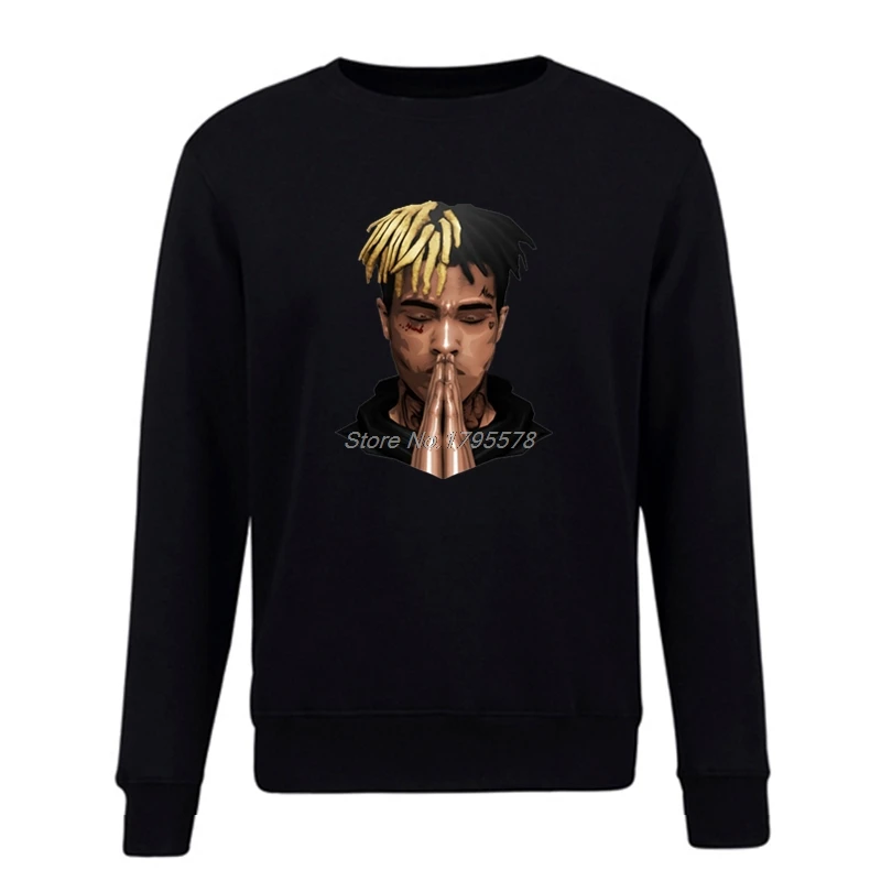 Хлопковая толстовка Rapper XXXTentacion для мужчин брендовая одежда в стиле хип хоп