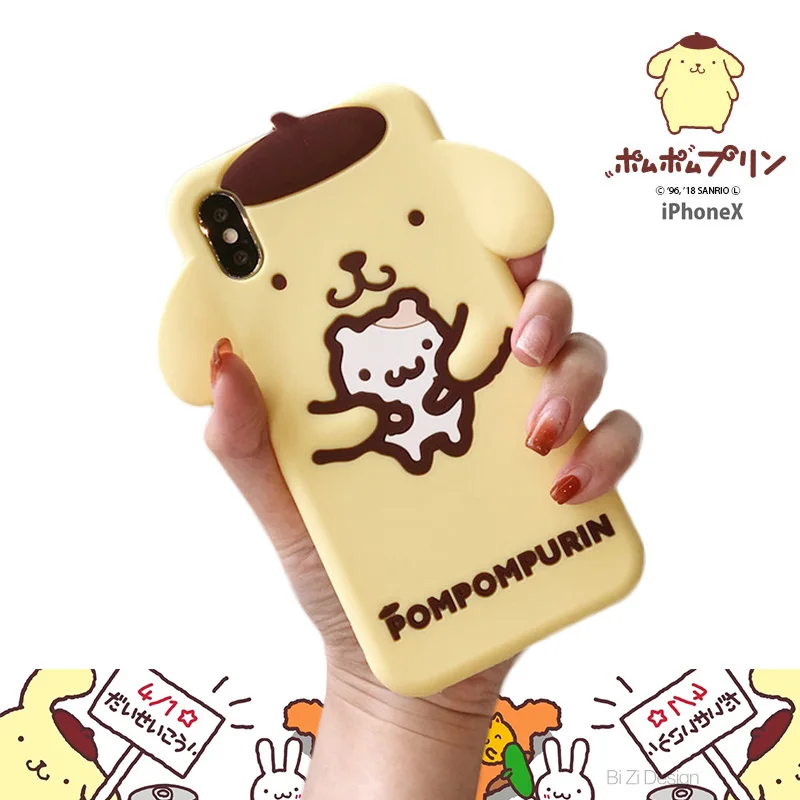 Tide 3D мультфильм pompomprin Cinnamoroll My Melody Dog чехол для телефона для iPhone 11 Pro X XS Max XR 6 6S 7 8 Plus силикагелевый чехол