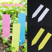100pcs plastic plant tags garden plant labels nursery markers flower pots seedling labels tray mark tools garden accessories