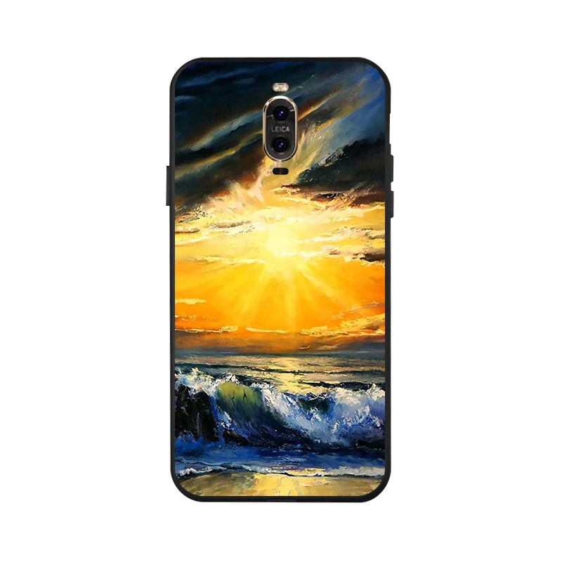 Астронавт черный чехол ТПУ для huawei P8 P9 P10 lite Y3 Y5 II mate 9 Pro 2017 Funda Honor V8 6X Силиконовая