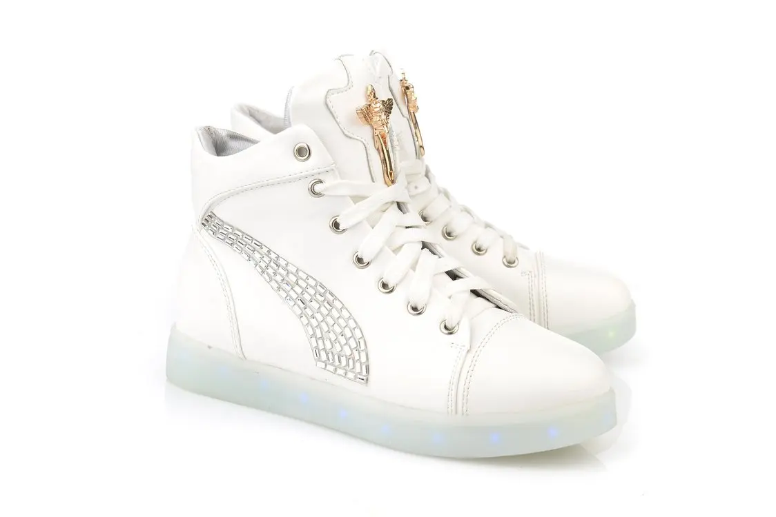 2019 г. новый осенний светильник обувь на плоской подошве с высоким берцем Женская