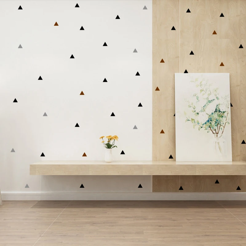 Декоративные наклейки с маленькими треугольниками настенные Стикеры для