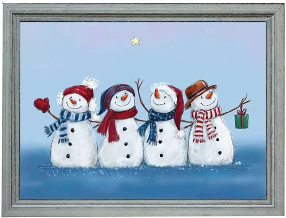

SenyuArt Diamond Painting Cross Stitch Pattern 5D Diamond Embroidery "Cartoon Snowman" Home Decor DIY Diamond Art