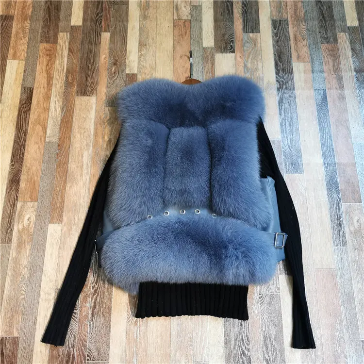 ZDFURS* из натурального меха лисы жилет короткий без рукавов Vestwoman зимние теплые натуральный меховой жилет натуральным лисьим мехом Меховая куртка лисий мех пальто