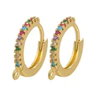 Аксессуары для сережек Juya, серьги-Крючки золотистогосеребристого цвета ручной работы, модные свадебные ювелирные изделия, оптовая продажа