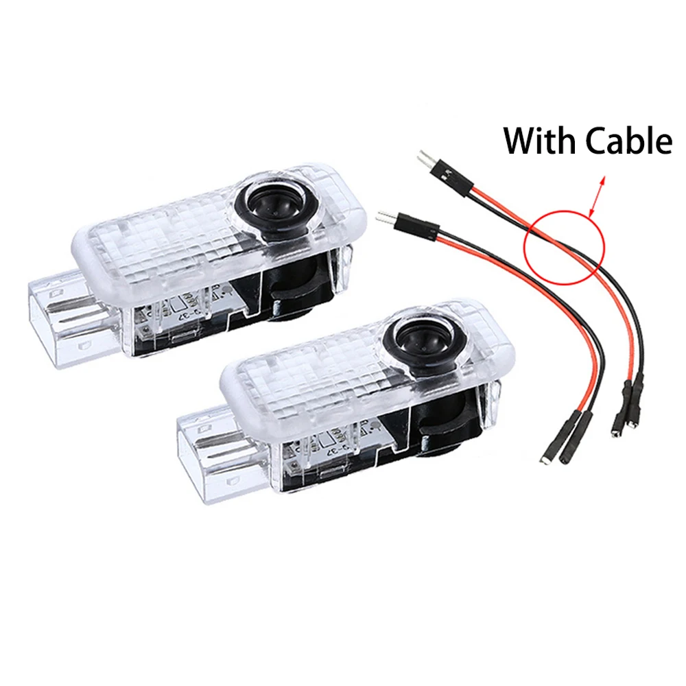 2 предмета автомобиля Luces светодиодный дверной светильник Логотип лазерная