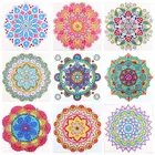 5D мандала цветок стразы искусство вышивка особой формы мозаика живопись ручной работы подарок домашний декор