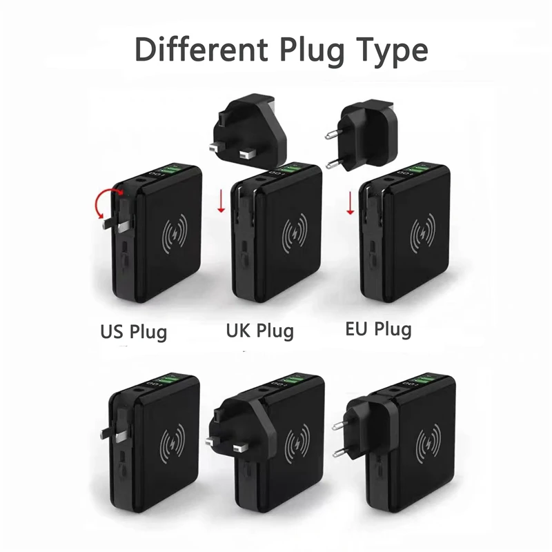 

10000mAh Portable Qi Wireless Charger Power Bank Fast Charging Powerbank for iPhone 12 Pro XR Samsung S20 Xiaomi Mini Poverbank