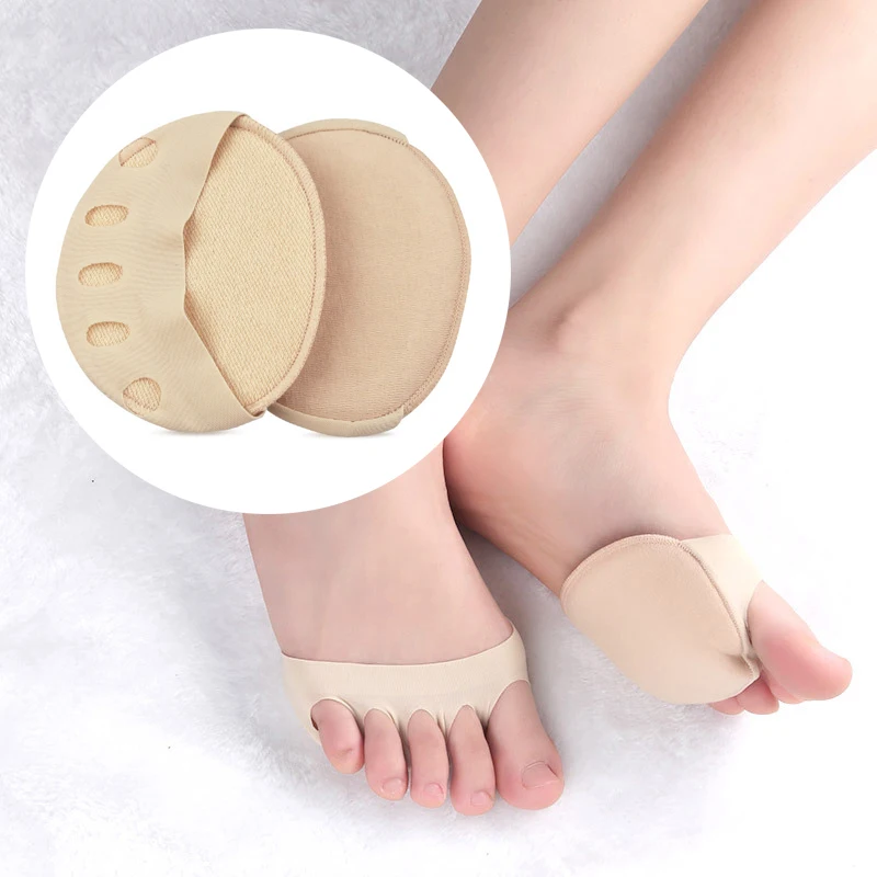 

50-5Pair Five Toes Separator Forefoot Pads for Women High Heels Shoes Insoles Half Yard Pad Foot Care Tools Anti Shock Cushions