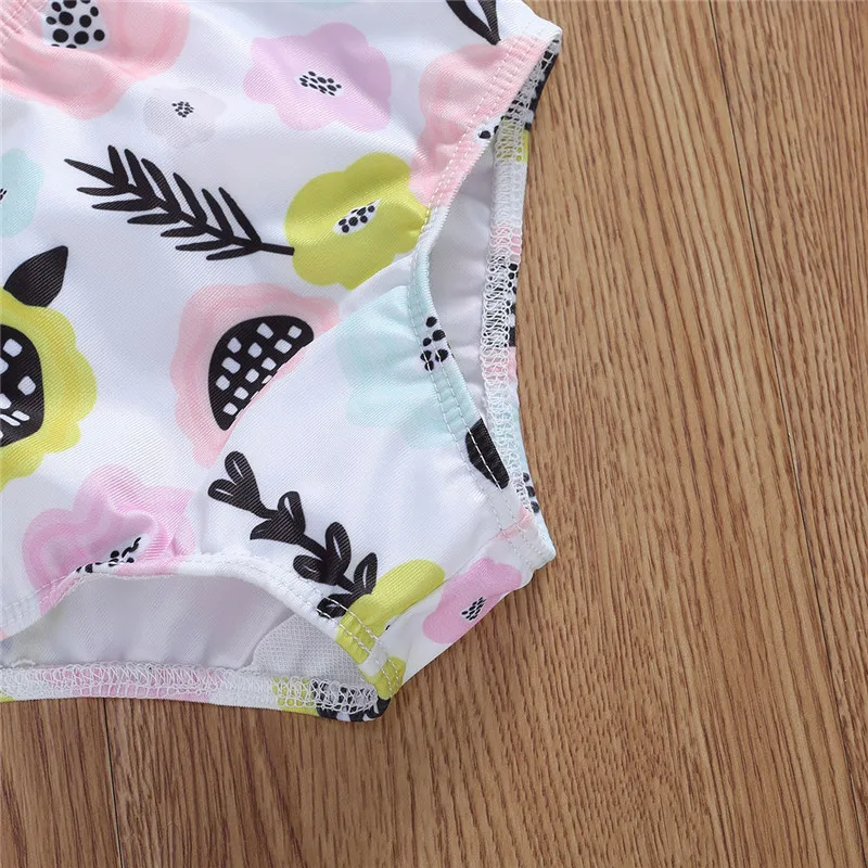 

2020 Hot Summer Kids Baby Girls Swimwear Swimsuit Tassel Halter Ruffle Swimming Two Piece Holiday Beachwear Bathing Suit Tankini