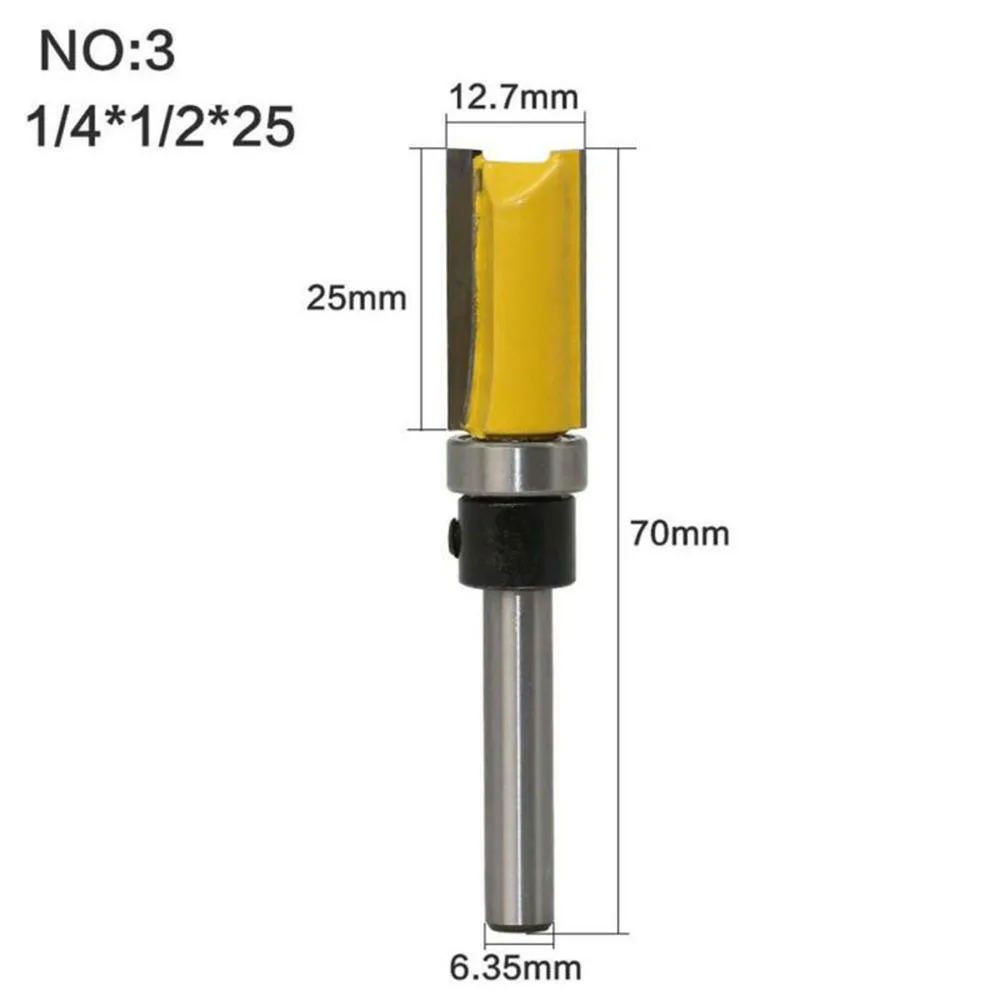 

Flush Pattern Bit Trim Carbide Workshop Supply Router Bits Top Bearing