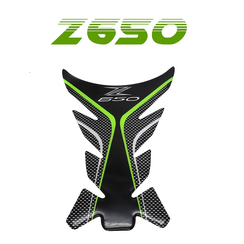

Moto Stickers Z650 Gas Fuel Tank Pad Protector Fish Bone 3D Motorcycle Sticker Reflective High Quality For Kawasaki Z650 Z 650