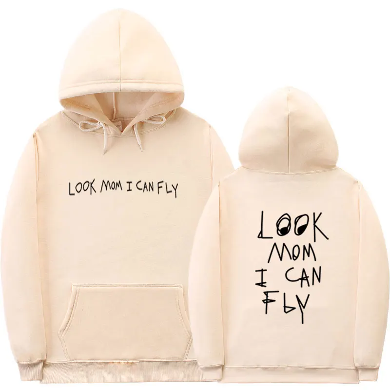 

off white Travis Scott hoodie ASTROWORLD hoodie look mom I can fly hoodieprinting men's hip hop pullover sweatshi white hoodie