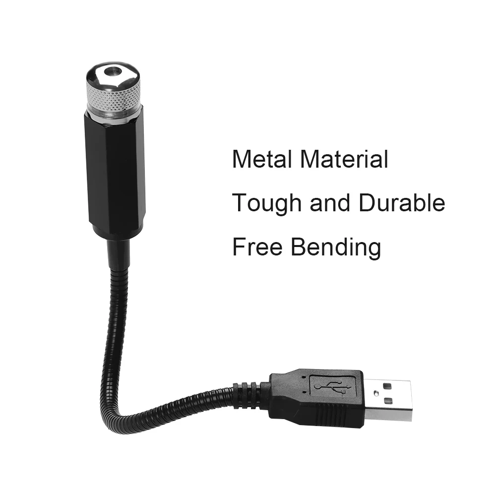 Потолочный светильник для крыши автомобиля USB звездное небо синий фиолетовый