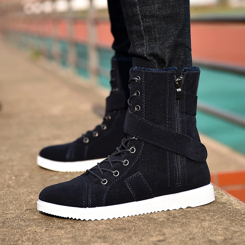 

Good Brand Boots Ankle Low Heel Business Party Boot Basic Dress Boots for Men Genuine Leather Solid Black Sonw boots %A82-1