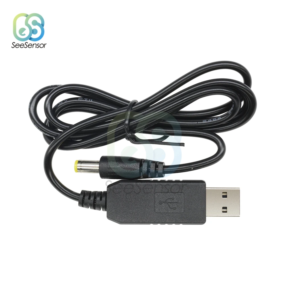 Кабель переходник с USB на 9 В/12 в пост. Тока 2 1x5 5 мм|Соединители| |