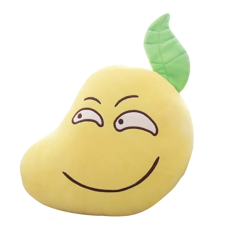 23 см/42 см/60 см Футболки с рисунками милого смайлика и манго подушка мультфильм