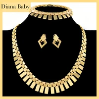 diana baby jewelry classic jewelry collar jewelry set fashion necklace earrings bracelet set women for party jewelry findings