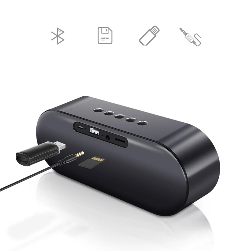 

Y41Bluetooth Speaker Portable Wireless Speaker Stereo Sound Loudspeaker Outdoor Support Bluetooth TF AUX USB Music Player