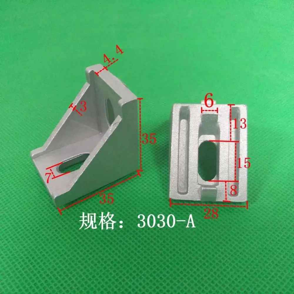 Угловой Кронштейн 3030 L-разъем крепление угловой фитинг для алюминиевого профиля |