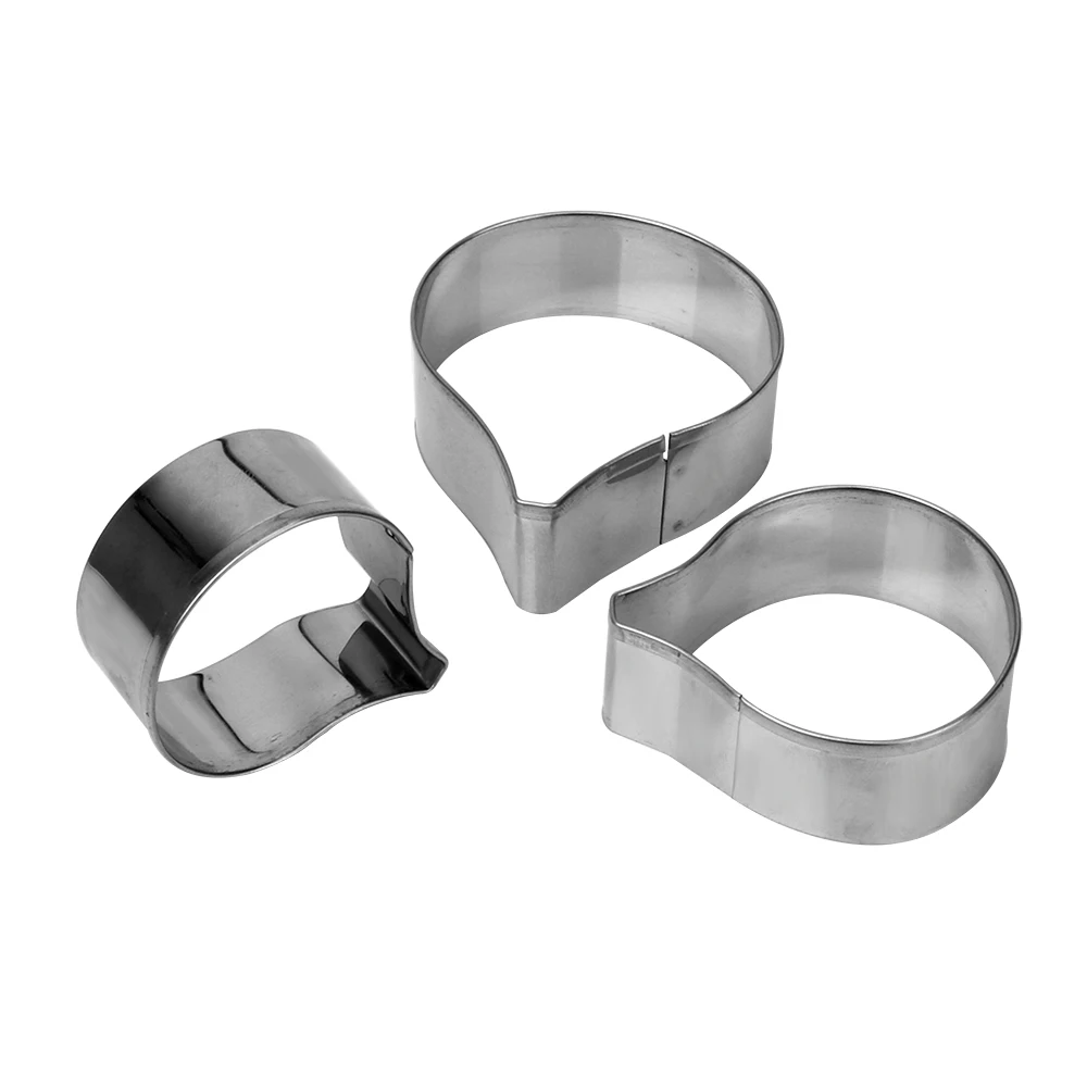 

Ginza Flower Shape Cookie Mold Biscuit Cookie Cutter Sugarcraft 3pcs/set Fondant Cake Baking Mold Pastry Cutter Stainless Steel