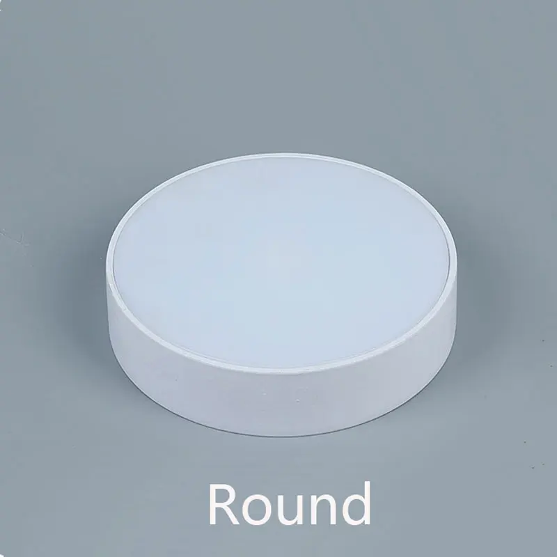 Round Светодиодный потолочный светильник поверхностного монтажа круглый/квадратный панельный светильник 48 Вт 16 Вт 24 Вт 32 Вт для кухни/фойе/балкона/ванной комнаты/спальни - Цвет корпуса: Round