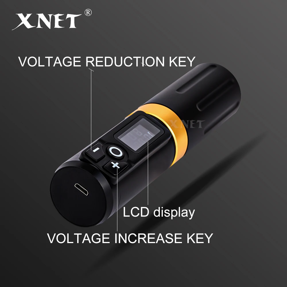 Беспроводная тату-машинка XNET Plus мощный Бескаркасный двигатель аккумулятор 2000