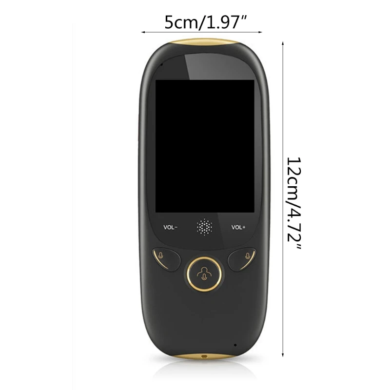 

Voice Translator in 75 Languages Two-Way Translator With 2-Inch WiFi Touch Screen, Portable Real-Time Translator for Travel DXAC