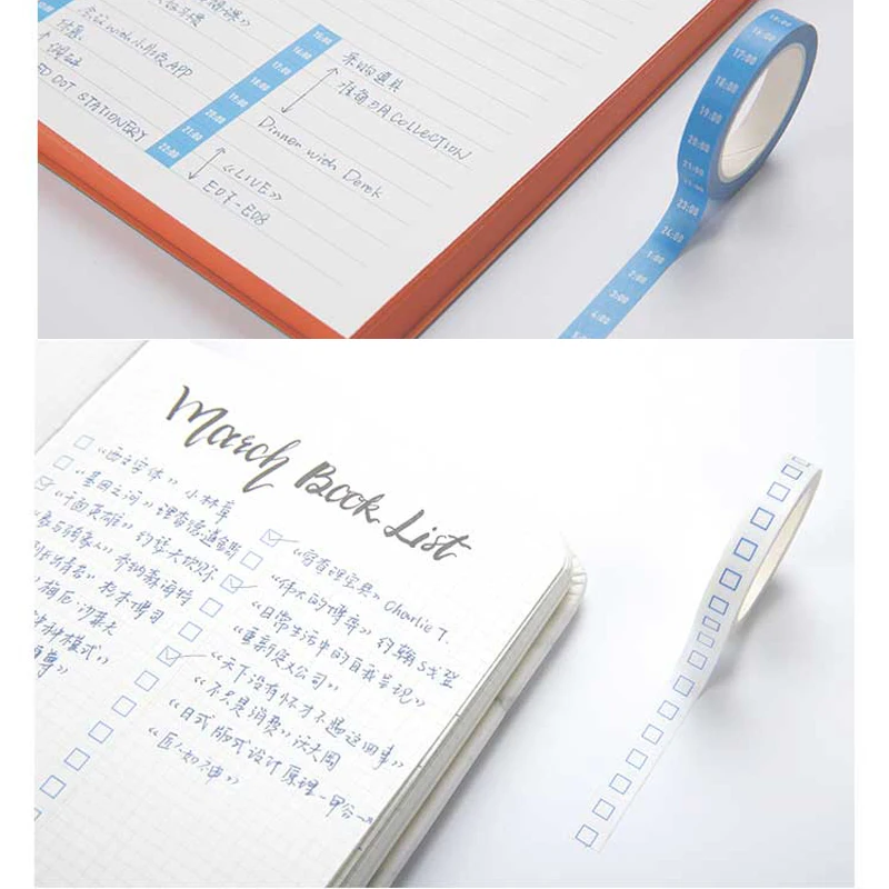 Японский журнал поставок 4 шт. еженедельная Дата чтобы сделать временную линию