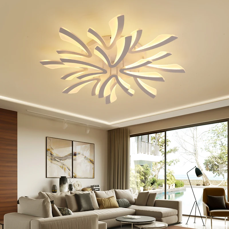 

Black/White Modern Led Ceiling Lights for Livingroom Bedroom Studyroom Plafondlamp 110-220V Home Led Light Ceiling Lamp Fixtures