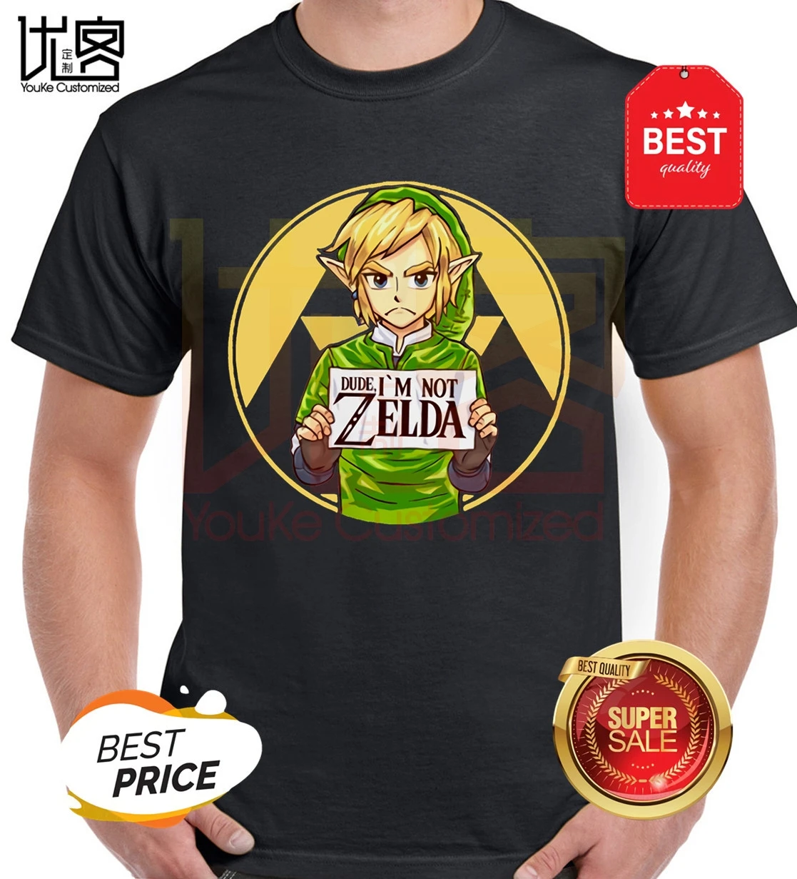 Последняя ссылка логотип Triforce Zelda футболка бренд модал дышит легенда о Зельде