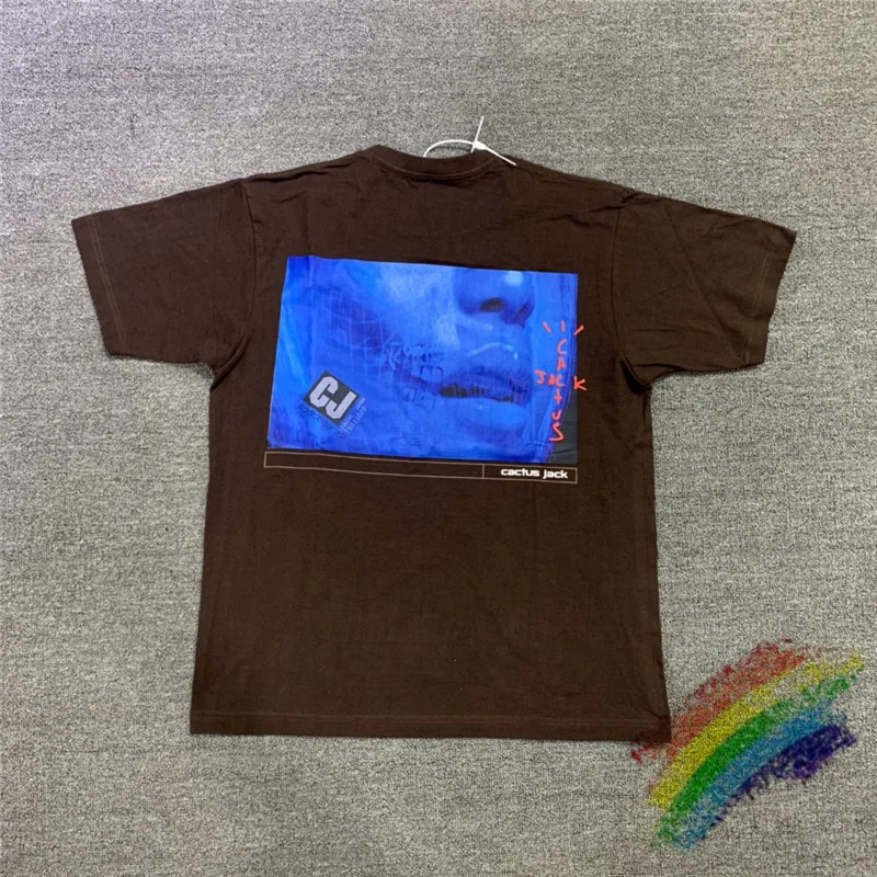 Футболка с принтом кактус для мужчин и женщин 2022ss | Мужская одежда