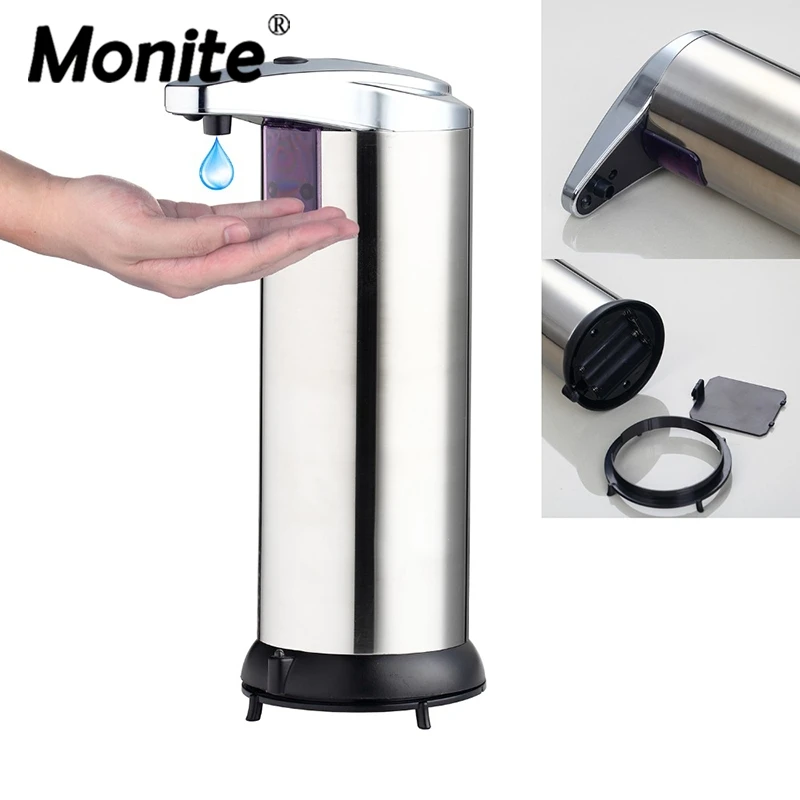 Автоматический сенсорный дозатор мыла Monite Диспенсер антисептика из нержавеющей
