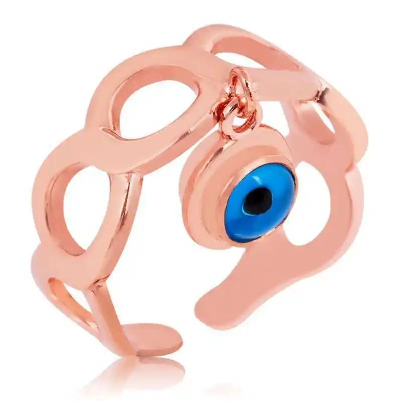 

Серебряное выравнивающее женское кольцо Silverlina от сглаза