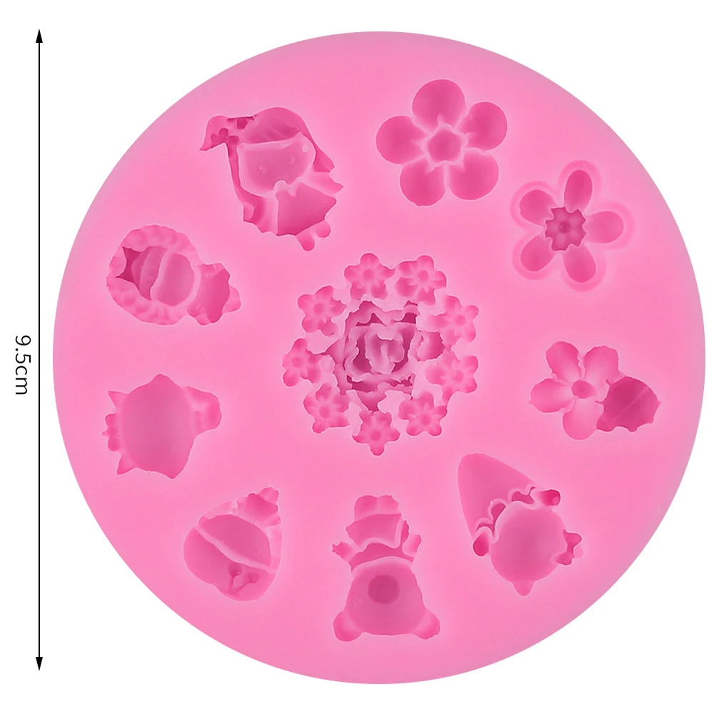 Силиконовая форма для помадки торта цветок маленькая девочка подвеска выпечки