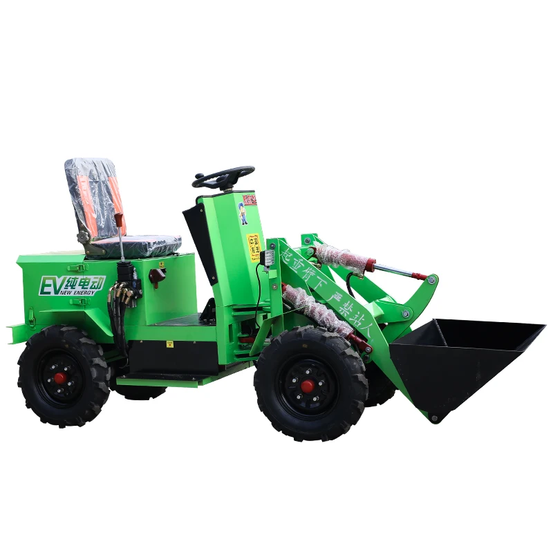 

zq Electric Loader Small Construction Site Sand Loader Farm Agricultural Ranch Four-Wheel Drive Hydraulic Forklift