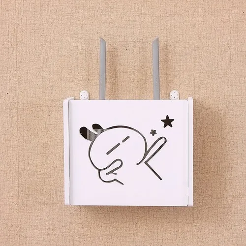 Беспроводная Wifi коробка маршрутизатора деревянная-пластиковая настенная полка подвесная штепсельная плата кронштейн коробка для хранения 3 Размер 9 стиль - Цвет: S