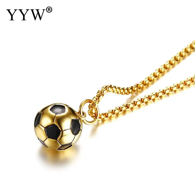Трендовая цепочка для футбола Очаровательное ожерелье с подвеской в виде