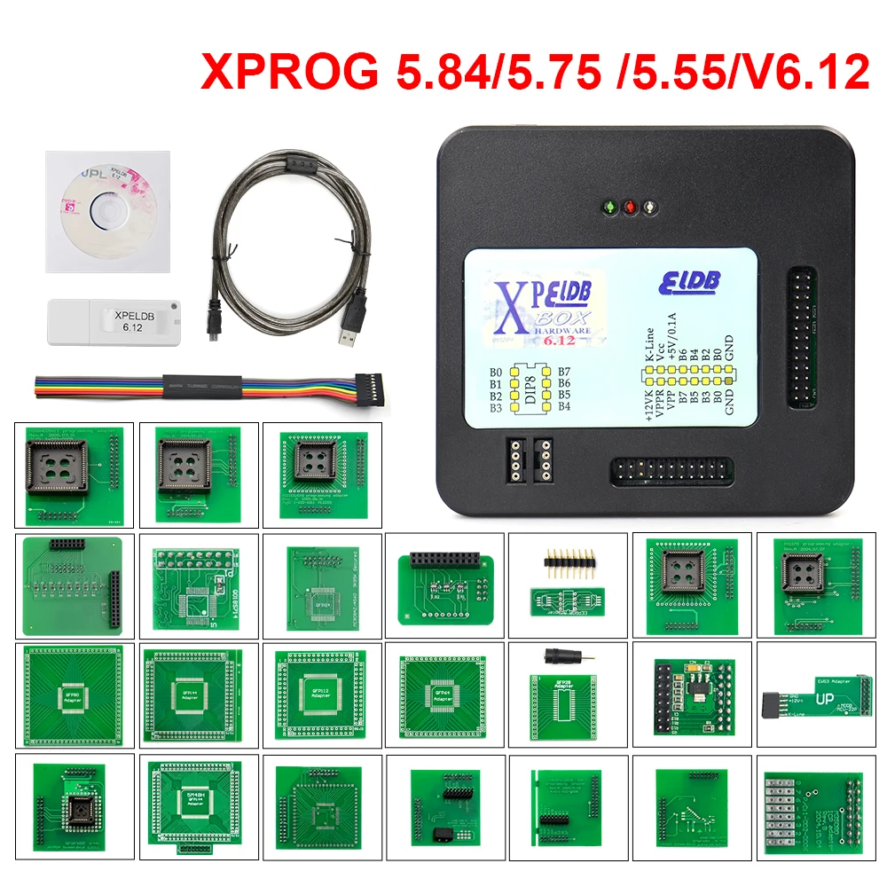 Программатор для тюнинга X Prog-M Xprog m V5.55 V5.60 V5.84 V5.86 V6.12 ECU чип Prog M Box 5 55 без USB-ключа |