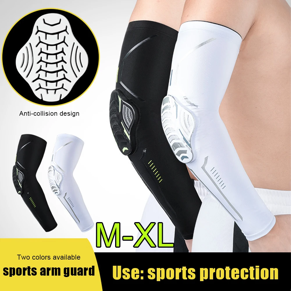 

1Pc Sports Elbow Pad Padded Bike Cycling Arm Protection Breathable Basketball Anti-collision Support Cover Protective Equipment