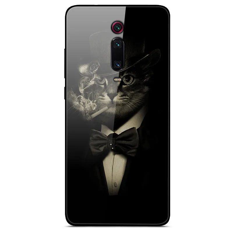 39 Tempered Glass Case For Xiaomi mi 9T Cover Mi9T Pro Soft Bumper 3D Cat Printing Funda For Xiaomi mi 9T Pro mi9T Mi9 T Phone Case - Цвет: 39