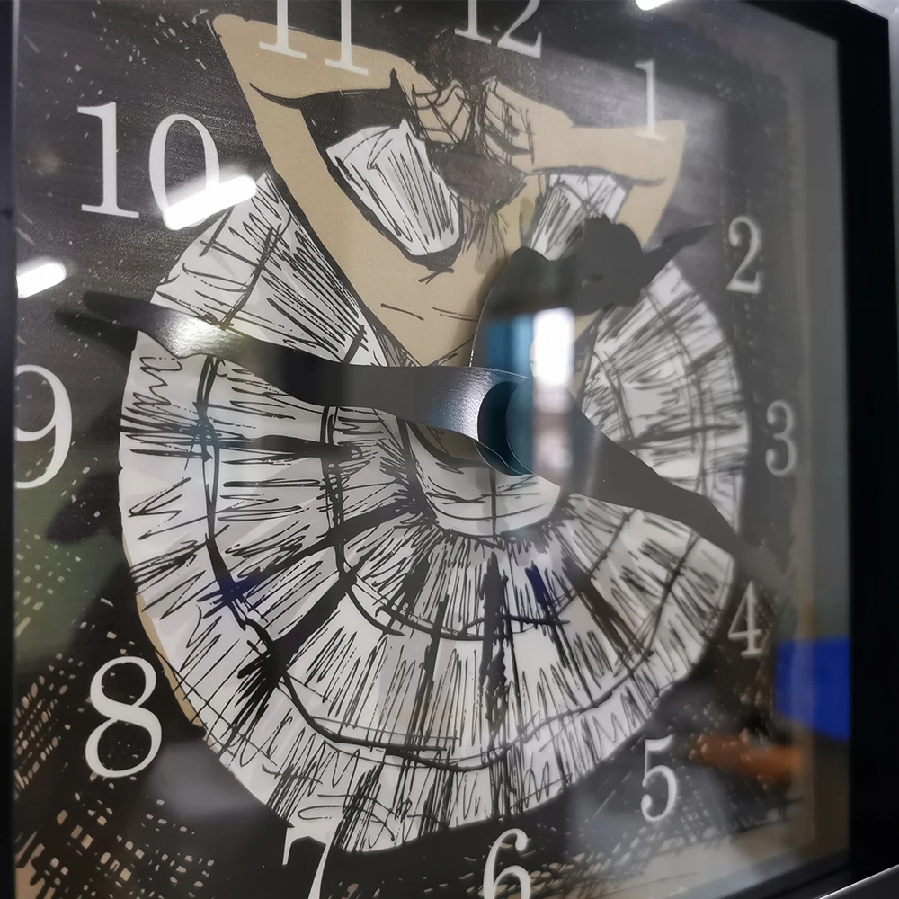 Квадратная рамка принцесса розовые балерины танец настенные часы балет танцор