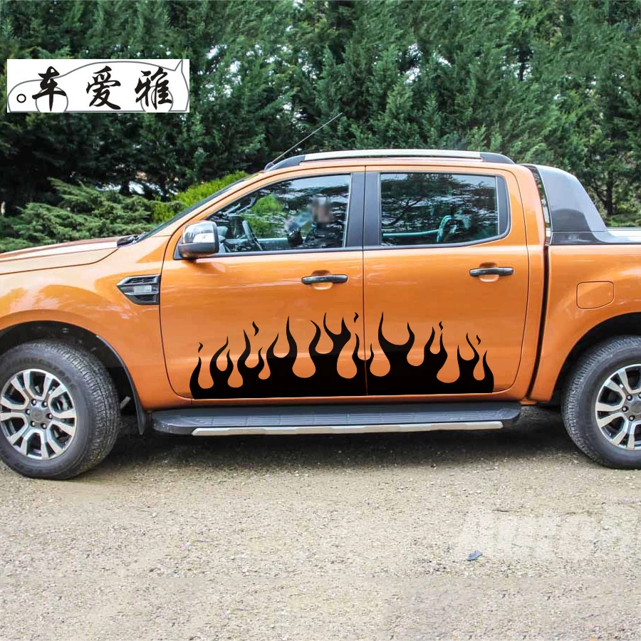 

Ведении Fire 2 предмета автомобильный боковой двери графический винил для Dmax Приключения грязи Ranger F150 NAVARA