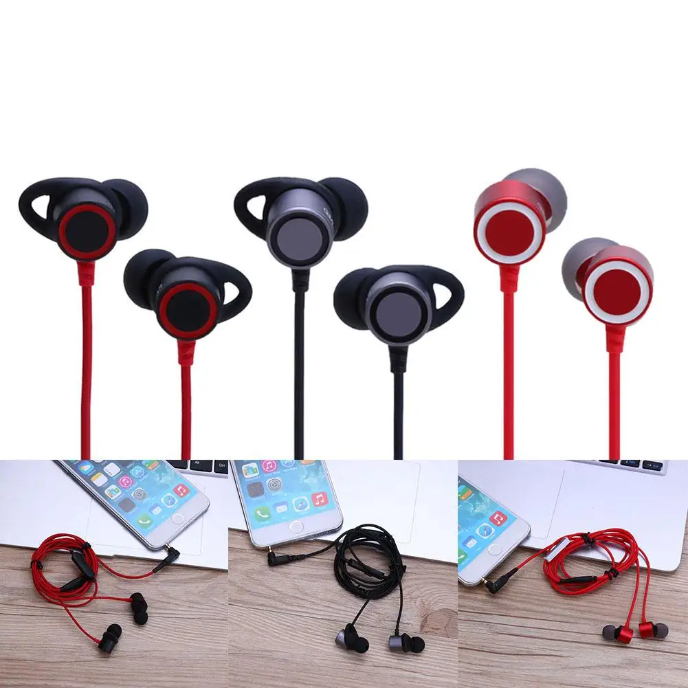 Наушники вкладыши проводные модные спортивные наушники музыкальная гарнитура с