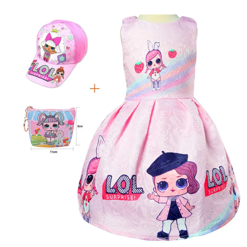 Новое модное Забавное платье без рукавов с рисунком сюрприз для детей
