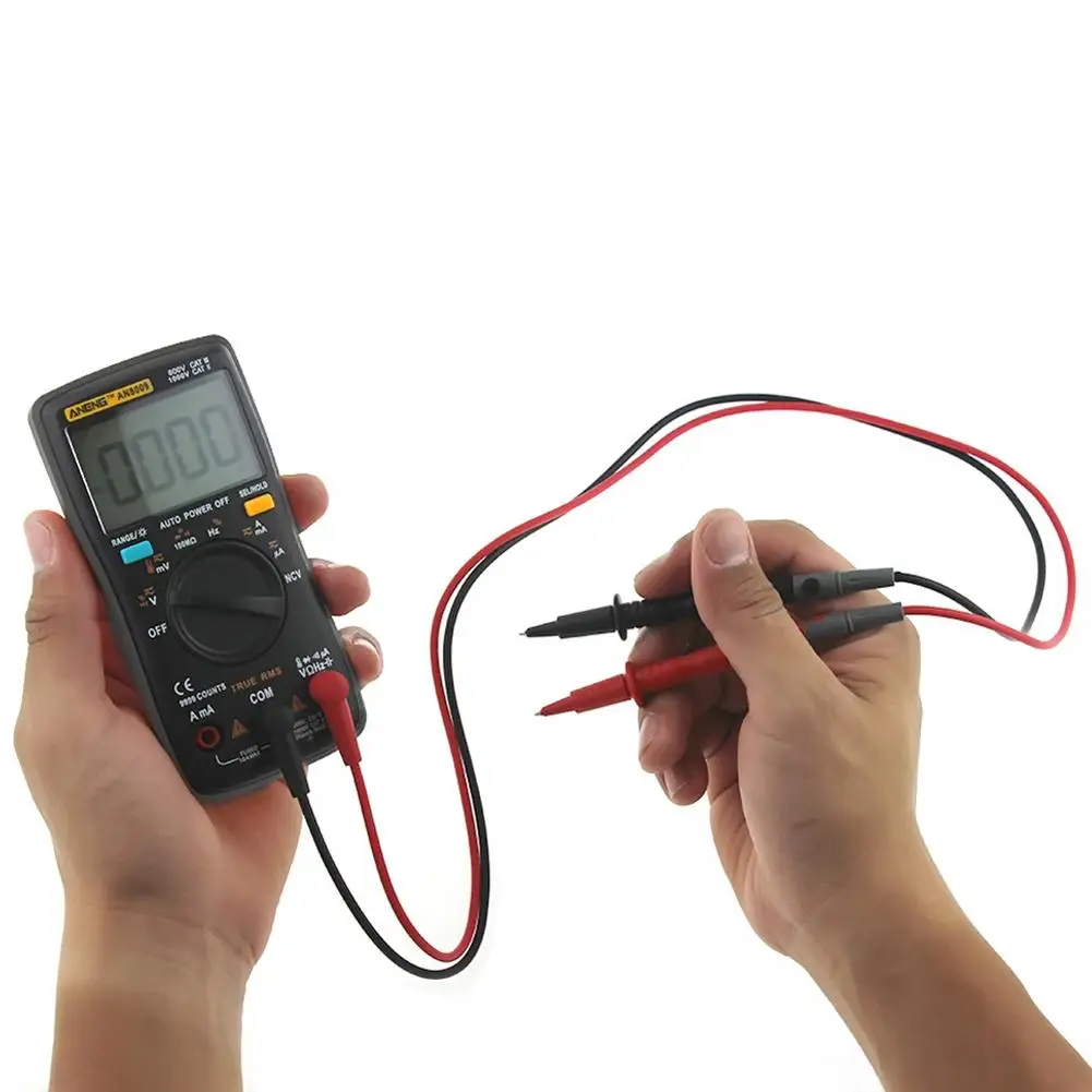 ANENG AN8009 цифровой клещи мультиметр Ручной RMS AC/DC сопротивление|Мультиметры| |