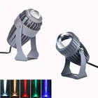 Профессиональный оптический дизайн, светодиодный прожектор, 3 Вт, 10 Вт, Светодиодный точечный светильник, уличный светильник, узкоугольный прожектор с AC110, 220 В, 12 В постоянного тока