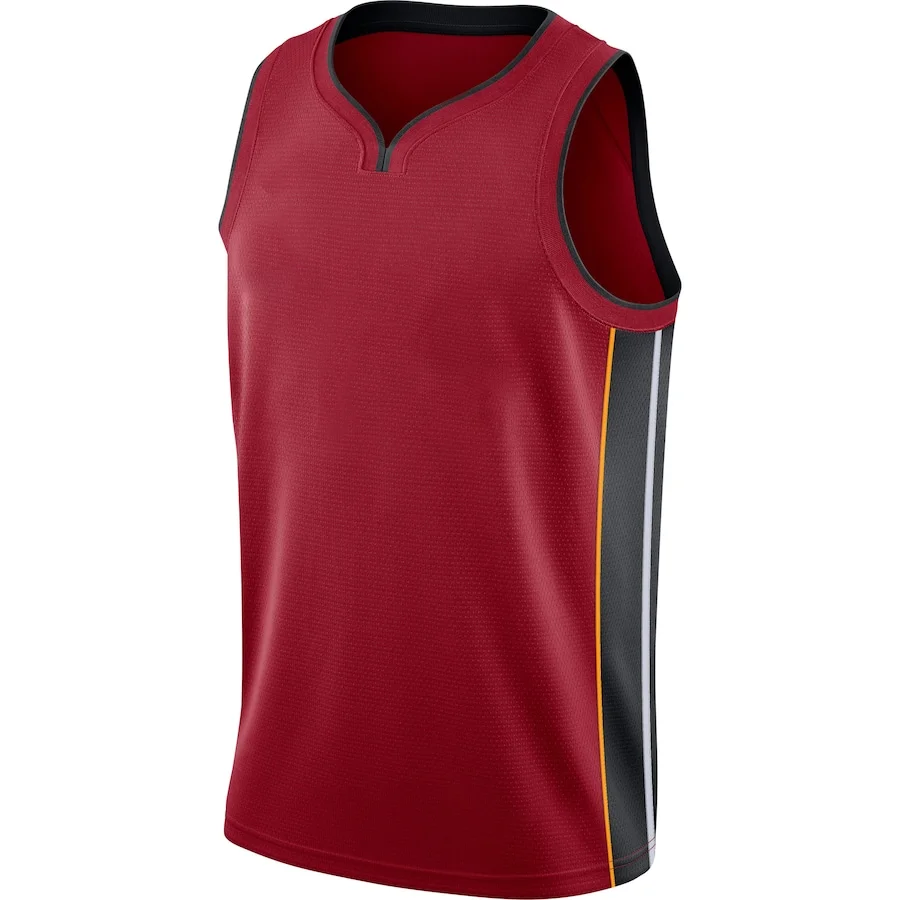 

2021 Men American Basketbal Jersey Miami Jimmy Butler Bam Adebayo Free T-shirt