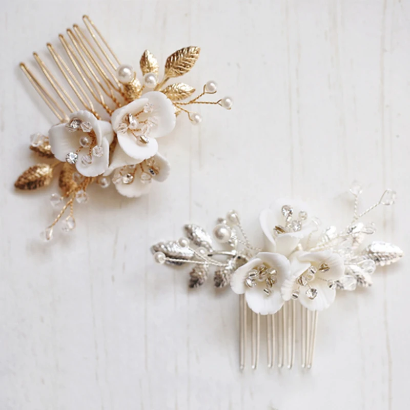 Заколки для волос нежные маленькие заколки с белыми цветами свадебный головной