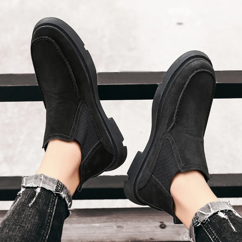 Мужские повседневные теплые зимние ботинки дышащие мужские Мужская обувь зимняя